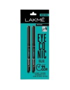 Lakme Eyeconic Kajal Deep Black, Twin Pack (0.35g+0.35g) Lasts upto 22Hr